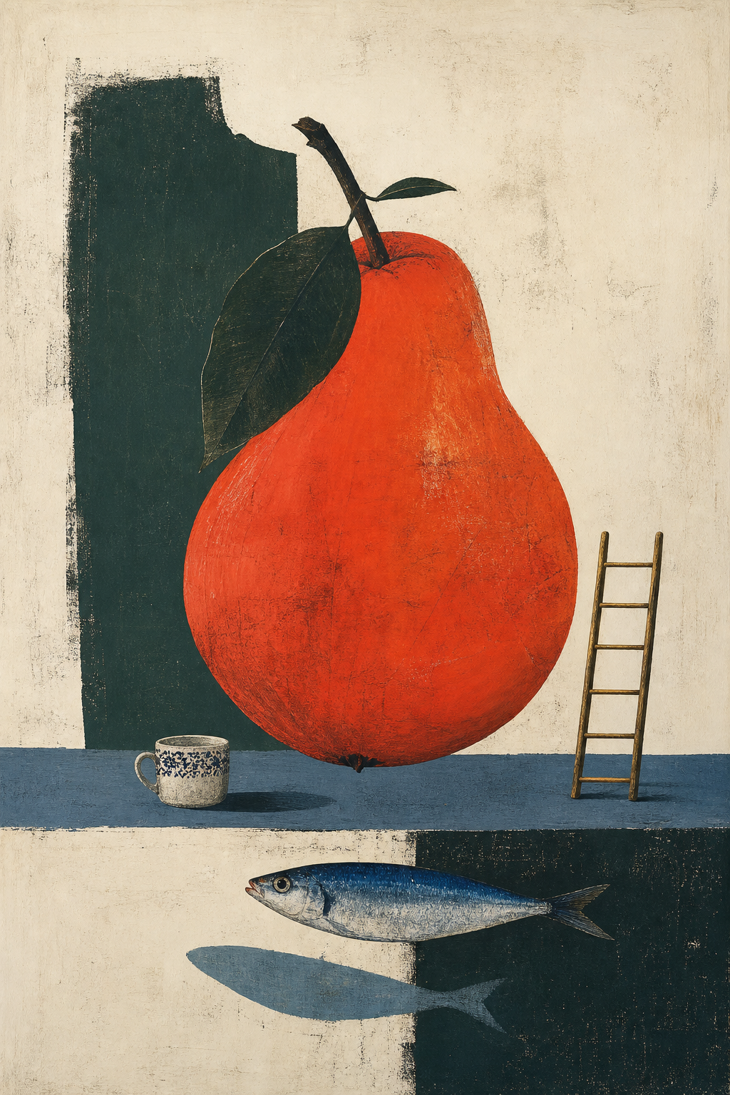Impossible Fruit Still Life Wall Art Print