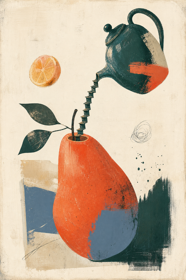Afterimage Vase Surreal Still Life Wall Art Print
