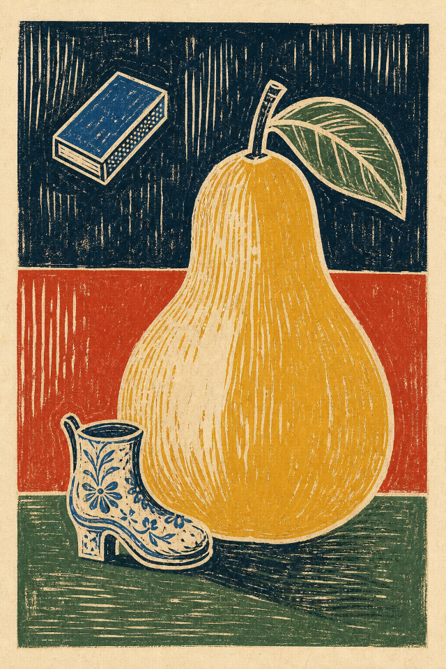 Floating Objects Still Life Wall Art Print original wall art print