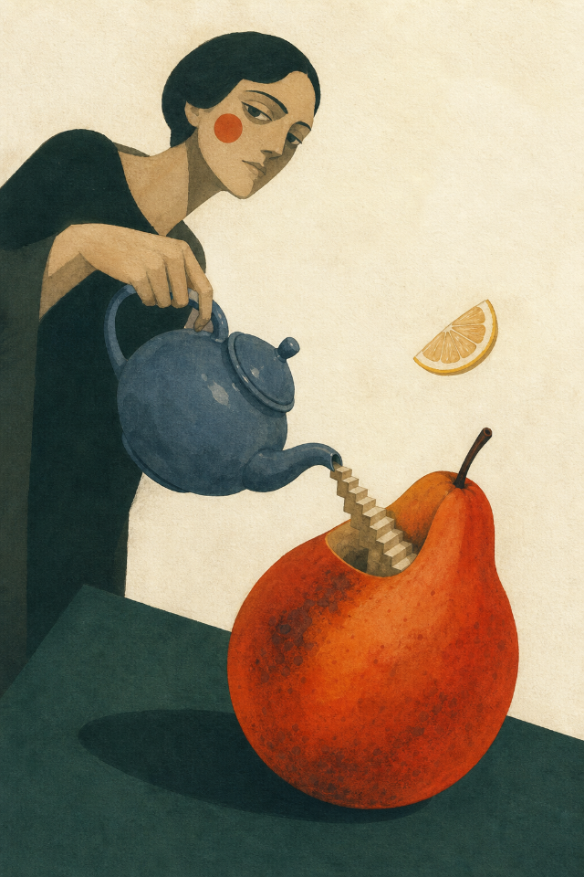 Impossible Fruit Surreal Still Life Art Print