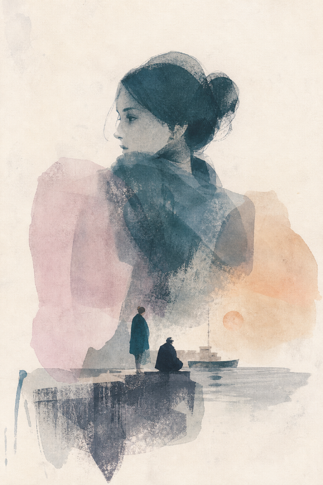 Quiet Face Portrait Wall Art Print original wall art print